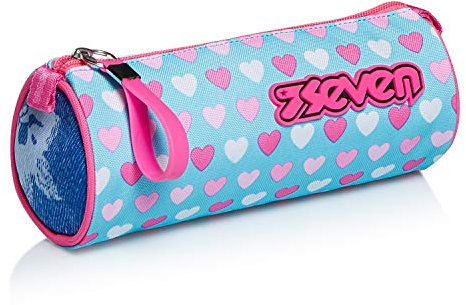 Seven Federmäppchen, Mäppchen, Federtasche für Schreibwaren, Mädchen-Jungen, Kindergarten, Schule und Gymnasium, türkis
