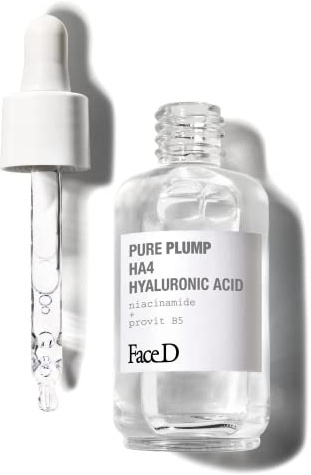 Face D - Pure Plump Sérum Facial y de Cuello, 50 ml, Ácido Hialurónico Efecto Relleno Inmediato
