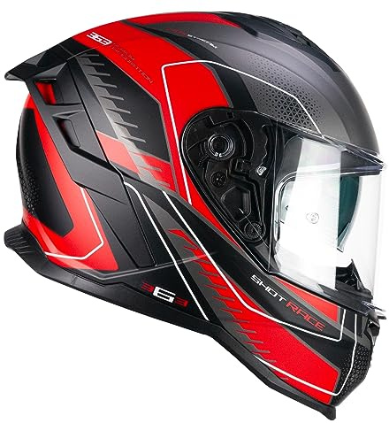 CGM 363G SHOT RACE Antracite Rosso opaco S