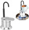 1 Tasse Moka Pot, Monotube Moka Pot en Alliage D'aluminium pour Cuisinière à café en Acier Inoxydable Style Italien Moka Pot pour les Fêtes en Plein Air Voyage