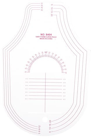 TEHAUX Multitools Gradierlineal für Kurven kreativität kreativekraft Mehrzweckwerkzeug Schneidelineal nähen multifunktionswerkzeug Kleiderprüflineal Nähkurvenlineal Patchwork Kleidung