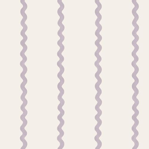 Do the Wiggle Stripe Fun and Playful Kids Design Wallpaper Perfect for Nurseries Playrooms and Bedroom Decoration Lilac Holden 13981