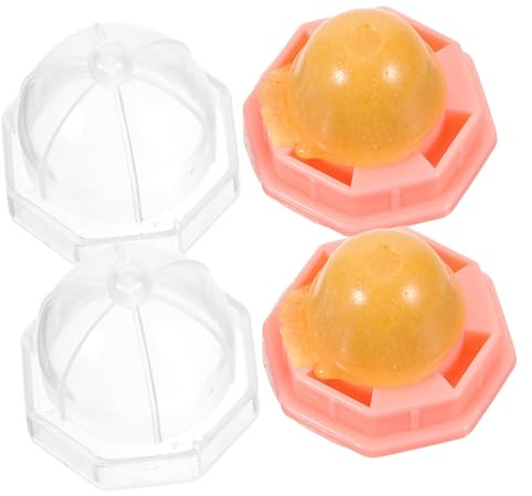 TOGEVAL Vitamin Catnip Lollipop Candy 2pcs Orange Pack Edible Cat Mint Balls Chew Toy for Cats and Kittens Pet Licking Treat