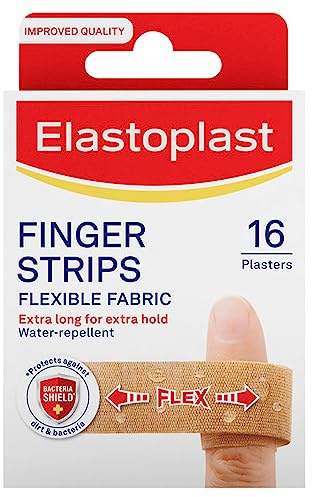 Elastoplast Finger Strip Plasters, other , 16 Count (Pack of 1)