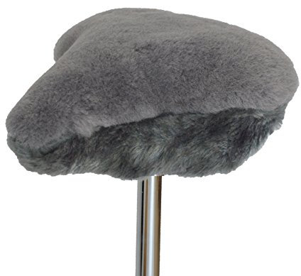 Leibersperger-Felle Fahrradsattelbezug/Fahrradsattelüberzug Lammfell Gr.M (Taubenblau) 27cm x 24cm (Direkt vom Hersteller)