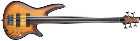 Ibanez SRF 705 BBF Fretless Brown Burst Flat - Basso elettrico a 5 corde