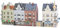 FALLER Stadthäuserzeile Beethovenstraße Modellbausatz mit 1084 Einzelteilen 298 x 75 x 123 mm I Modelleisenbahn Zubehör N I Modelleisenbahn N Stadt