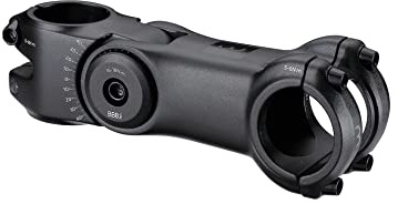 BBB Cycling Highfix Os Potence de guidon de vélo réglable avec -40° -+40° Diamètre de la tige 31,8 mm 6061 T6 Aluminium Noir 130 mm