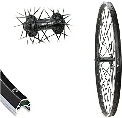 Vorderrad 26 Cut19 MTB Hohlkammer Shimano Deore HB-T610 V-Brake Laufrad schwarz geöst 559-19