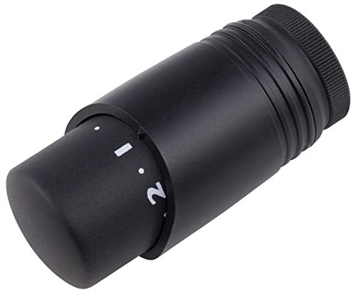 Testa Termostatica per Radiatore Nero Opaco M30x150 | Controllo Preciso della Temperatura | Design Moderno ed Elegante | NOYON & THIEBAULT