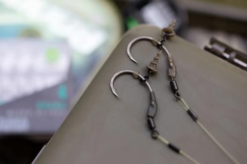 Korda - Bait Screw Swivel Large | Quick Change Hook Bait Swivel for Carp Fishing | Compatible with Popular Rigs | 5 Pack