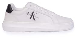 Calvin Klein Donna Sneakers con Suola Preformata Chunky Scarpe, Bianco (Bright White/Black), 37