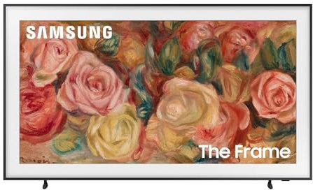 Samsung TV QE55LS03DAUXZT QLED 4K, Smart TV 55 Quantum Processor 4K, Frame Design, DVBT-2, Q-Symphony & Dolby Atmos, Integrato con Alexa, compatibile con Bixby e Google Assistant, Black 2024