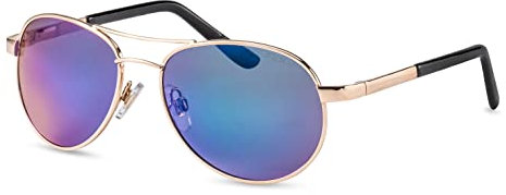 FILTRAL Kleine Pilotenbrille/Bunt verspiegelte Damen Sonnenbrille für schmale, kleine Köpfe F3046524