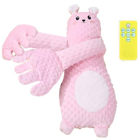 Sommeil apaisant et tapotant pour bébé, main de paume apaisante, aide au sommeil portable, design ergonomique, expérience multisensorielle, 63 cm pour allaitement multisensoriel