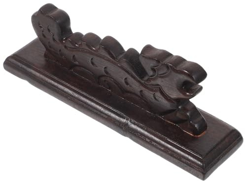 Gogogmee Soporte Pinceles para para Bolígrafos Multifuncional de y de Tinta Caligrafía de Madera Negra Estilo Chino, Organizador Sumi, Adecuado para Decoración de Escritorio