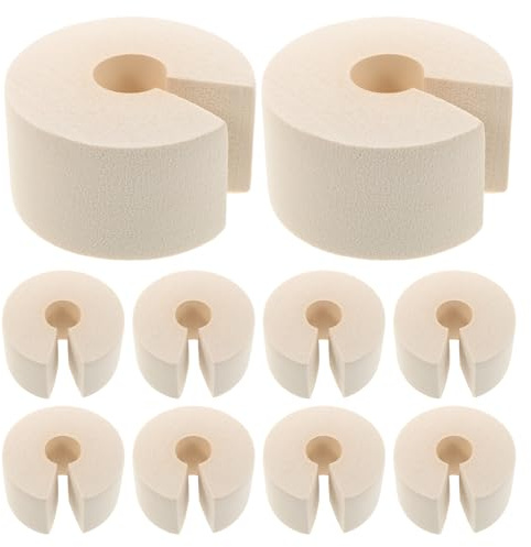 ifundom 10pcs Nbr Door Stop Anti-Collision Bumper Guards Universal Fit Finger Pinch Protector for Furniture and Car, Suitable for Nursery Room and Bedroom Safety