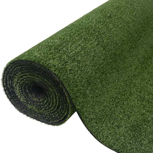 Nqyjm konstgräs 7/9 mm 1 x 8 m grön för trädgård balkong terrass