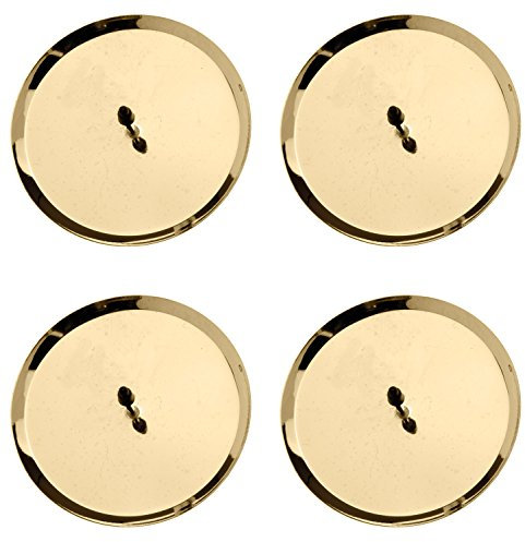 Glorex Kerzenhalter 67021302 - 8 cm, 4 Stück, gold