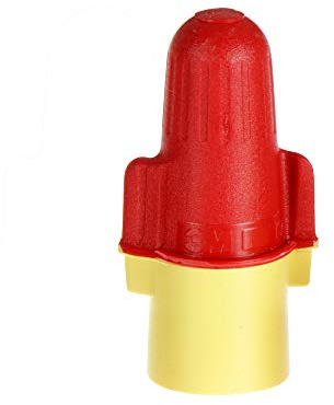 3M Performance Plus Wire Connector, Flexible Steel Spring Connectors, 22-8 AWG, Red and Yellow Color (R/Y+), Bag of 100