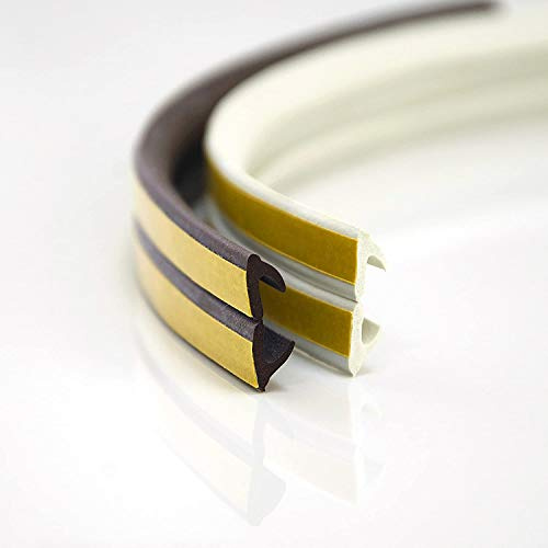 10m GUMMIDICHTUNG V-Profil BRAUN 9mm selbstklebend Fensterdichtung Türdichtung Gummi Dichtung Dichtungsband Profildichtung