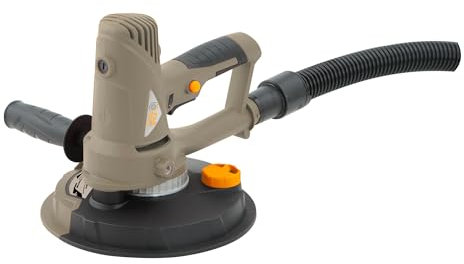 Fartools Ponceuse murale plâtre 710W Ø180mm, 1200-2500tr/min, fixation autoagrippante, collecteur de poussière, flexible 3m, fonction angle