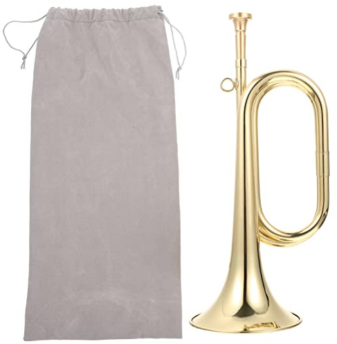 Vaguelly Clairon De Cavalerie En Laiton 31Cm Pour Débutants - Instrument À Vent Portable Avec Son Naturel Pour Écoles Et Orchestres Militaires