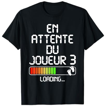 Futur Papa, Annonce Grossesse | Future Maman & Joueur 3 T-Shirt
