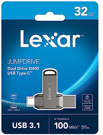 Lexar 32GB JumpDrive Dual Drive D35c USB 3.1 Type-C, Flash-Laufwerk