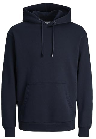 Jack & Jones Jjebradley Sudadera Con Capucha Noos Sudadera con capucha, Hombre, Marino, M