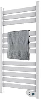 EVVO Toallero Eléctrico C500 Blanco, 450W, hasta 8 m2, Bajo Consumo, Silencioso, Seguridad Sobrecalentamiento, Incluye kit de Instalación, Antisalpicaduras, Temporizador 2 horas (Blanco)