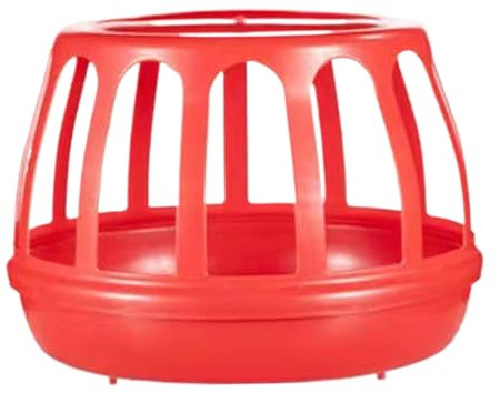Mangiatoia per polli, distributore di cibo per polli in plastica da 11x8, 3 pollici con 13 bocche di alimentazione, mangiatoia per piccioni staccabile per galli, pollame, pollame, tazze d'acqua pe