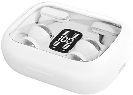 Auriculares Clip - Auriculares Deportivos Intrauditivos con Cancelación De Ruido, Auriculares Inalámbricos, Accesorios Electrónicos Impermeables Cómodos con Pantalla Led para Deportes Gimnasio