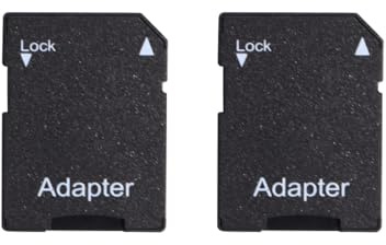 Qury 2 st mini SD till SD-kortadapter, minneskorthållare, SDHC-adapter för digitalkameror, datorer och enheter som stöds