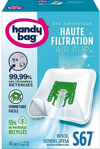 Handy Bag S67 Staubsaugerbeutel (für Bosch Sphera Siemens Dino)