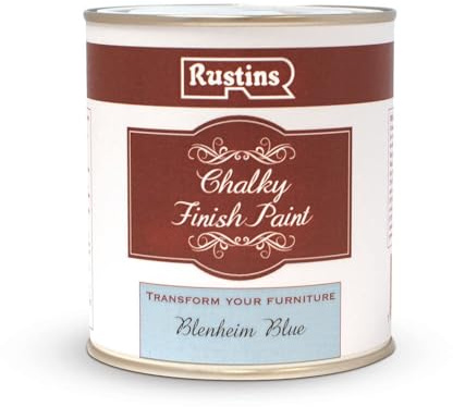 RUSTINS Chalky Finish Paint Blenheim Blue 500ml