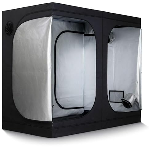 Weedness Grow Box für Indoor Zucht 300x300x200 – Lichtdicht mit hoher Reflektion Zuchtzelt Growschrank Growzelt Zuchtbox Gewächszelt Homebox