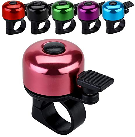JFmall Bike Bell Bicycle Bell with Loud Crisp Clear Sound, Road and Mountain Bike Bell Adults Kids(8 colors)