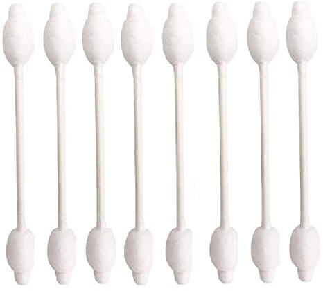 Baby Cotton Swabs, Organic Fragrance and Chlorine-Free Kids Safety Swabs, 100% Biodegradable Gentle Baby Qtips, Hypoallergenic Children Cotton Buds|4 Packs of 56 Swabs (224 Total)