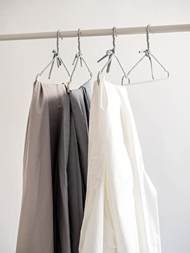 Spannbettlaken Baumwolle Bio Weiß Grau Beige - Perkal Bettlaken langlebig und atmungsaktiv - Leintuch - Hypoallergen für Allergiker gegen Milben (Grau, 180x200x30 cm)