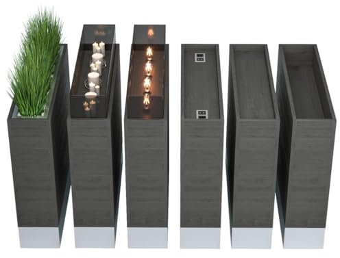GGMMÖBEL Bali | Bistro Raumtrenner | L120xH61cm | Teiler Gastro Trennwand Sichtschutz