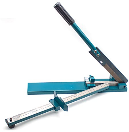 Cortador de Canaletas de PVC, conducto de Cableado de Plástico Manual Pesado, Máquina de Corte Ajustable en ángulo de 45 ° y 90 °, dispositivo de Corte Especial para Electricista(Con regla A)