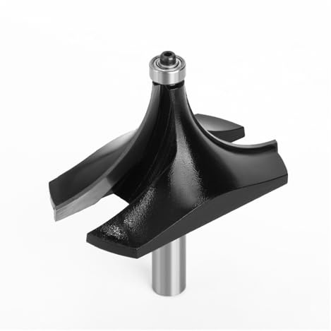 1 broca de enrutador redonda de esquina grande de vástago de 12mm y 1/2 para ribete de molino de carpintería cortador clásico cortador de fresado(12mm)