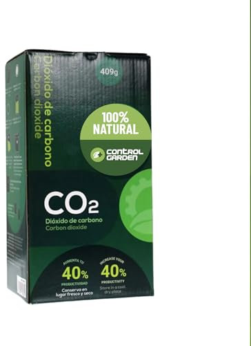 + control GARDEN Boîte avec sac de CO2 pour culture intérieure | Sac de CO2 pour cultures | Augmentation de la croissance des plantes de manière facile | 100 % biologique