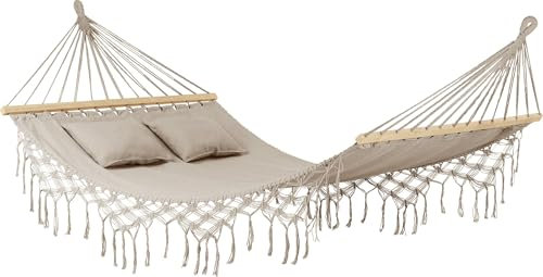 Outtec Hängematte - 200x150 cm, bis 220kg - Boho Hammock für Outdoor, Garten, Balkon - für Kinder und Erwachsene