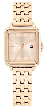 Tommy Hilfiger Orologio con Movimento al Quarzo a Tre Lancetteda Donna con Cinturino in Acciaio Inossidabile di Color Oro Rosa - 1782833, Carnation Gold