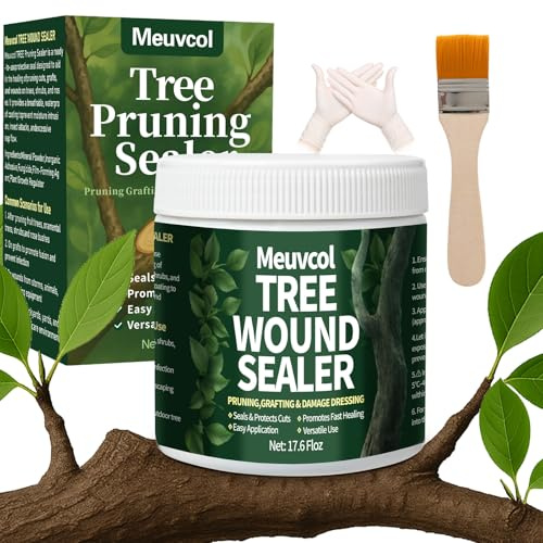 Meuvcol Tree Wound Sealer, 500g Tree Pruning Sealer for Cut, Damaged Bark, Grafting – Effective Tree Repair Sealant for Shrub, Bonsai, Rose, Orchard | Horticulture Grade Seal Formula