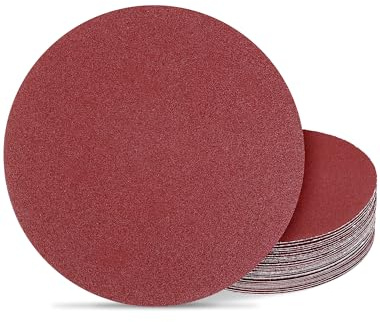 150mm Exzenter Schleifpapier 120 Körnung, 150mm Schleifscheiben 6 inch Schleifblätter für Holzwerkstoffe Spanplatte Metall Holz(25 Stück)