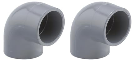 CODO 90 PVC Hembra/Hembra 50mm ALTO RENDIMIENTO. Para encolar. Pack con 2 unidades. PRODUCTO FABRICADO EN ESPAÑA.