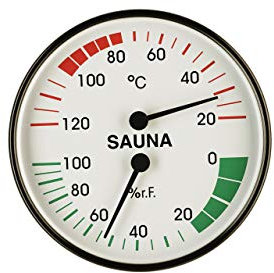 Infraworld Klimamesser 100 mm Durchmesser Saunazubehör Saunamessgerät S2212